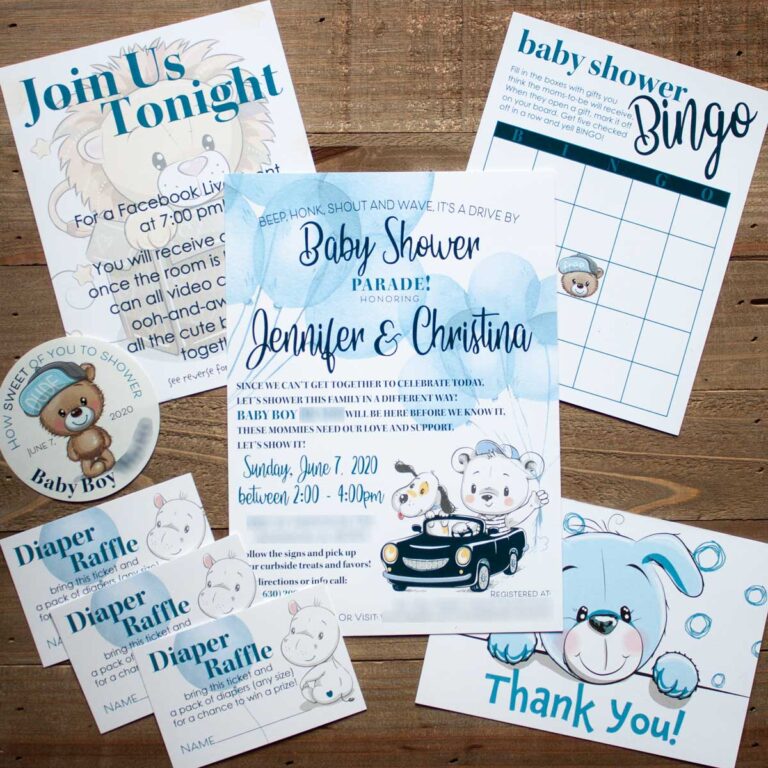 Drive-by Baby Shower Invitations